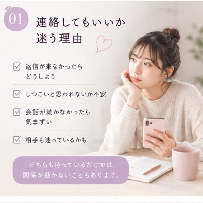 好きな人に自分から連絡してもいい？｜恋の悩み＆アンサー